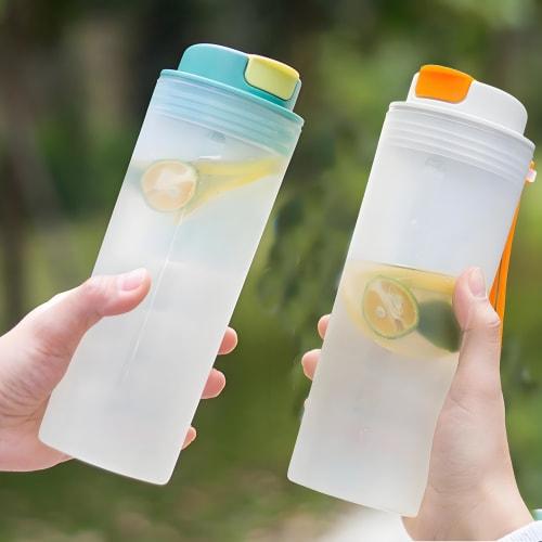 MYEEDA Water Bottle, 550ml, Made of Food-Safe Resin. Stylish, Easy-to-Wash, Lightweight, Large Capacity, Suitable for Boys and Girls. Protein Shaker,