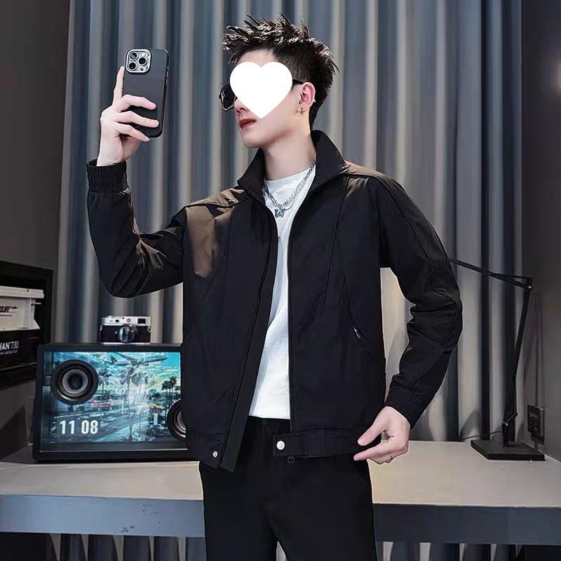 Korean Style Men's Stand Collar Jacket - Trendy, Cool & Casual (2025)