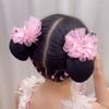 2PCS Spring Clip Ballet Hair Net Fashion Headdress Korean Bun Snood Girls Elastic Hair Net  Kids