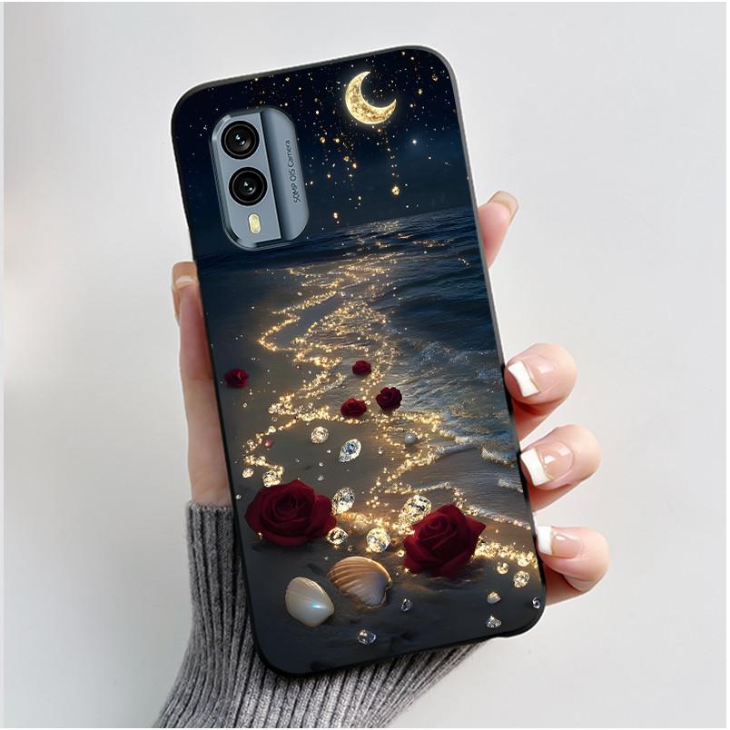 Bumper Rezistent la Șocuri Husa Moale Pentru Nokia X30 5G Drăguț Model Nou Design Carcasă Pentru Nokia XR21 Cu Culoare Jelly Negru Viral Husa