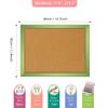 1PC Colorful Wood Frame Cork Board Message Bulletin Display Board for School Office Home Decorative Pin-Up Organizer