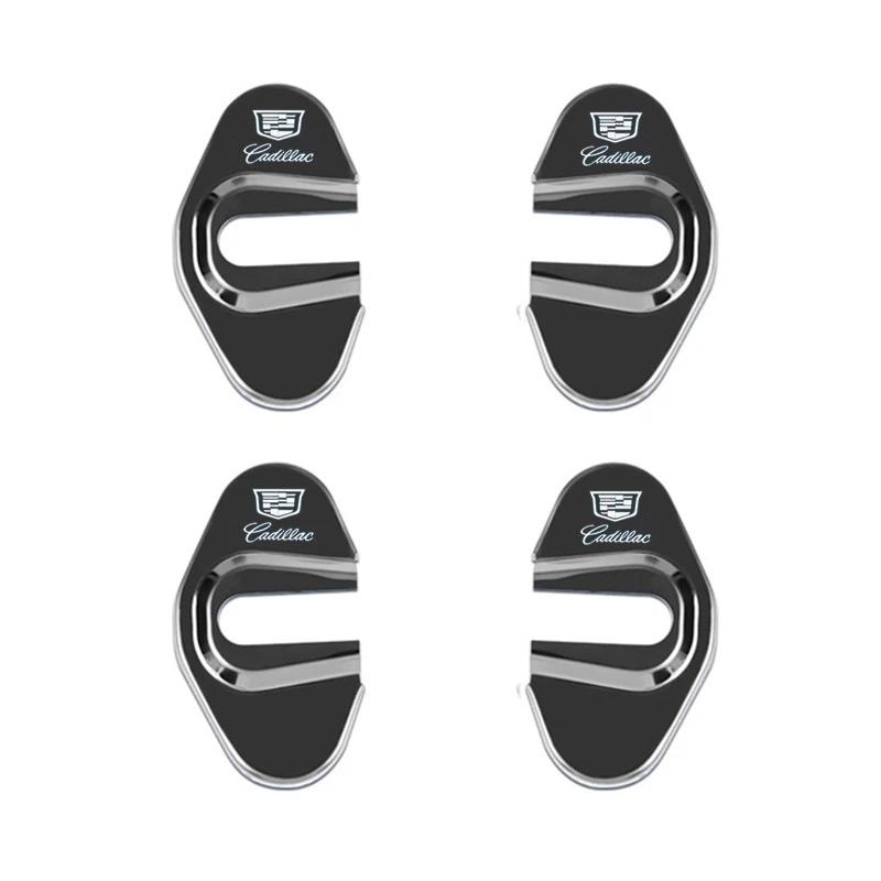 4 Stück/Set Legierung Auto Türschloss Gehäuse Abdeckung Rostschutz Aufkleber Emblem Für Cadillac CTS CT4 CT5 CT6 XT4 XT5 XT6