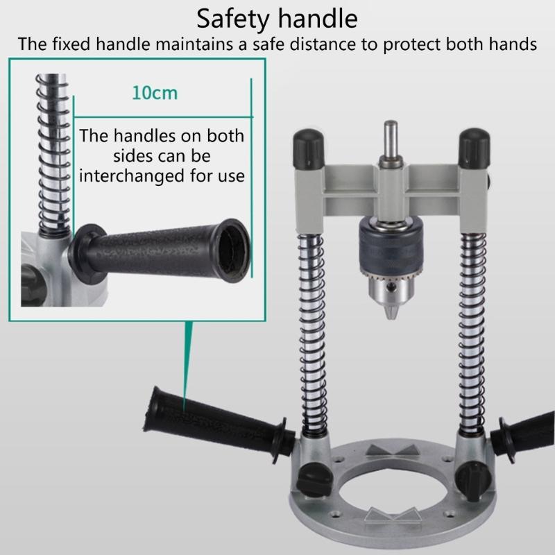 Professional Aluminum Drill Jig Accuracy Drill Positioning Tool With 90 Degree Adjustment And Stable Clamping System