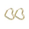 Glossy Stainless Steel Hoop Earrings For Women Men Hip Hop Steapunk Round Oval Heart Black Gold Silver Color Huggie Jewelry Gift