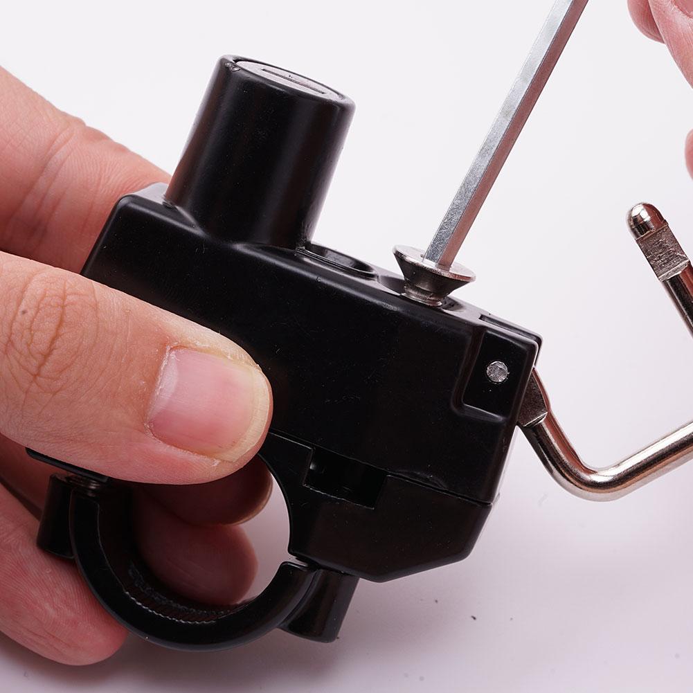 1 Set Motorcycle Helmet Lock Hook Waterproof Anti-theft Lock Portable 20-28mm Universal Handlebar Helmet Lock Security V1c2