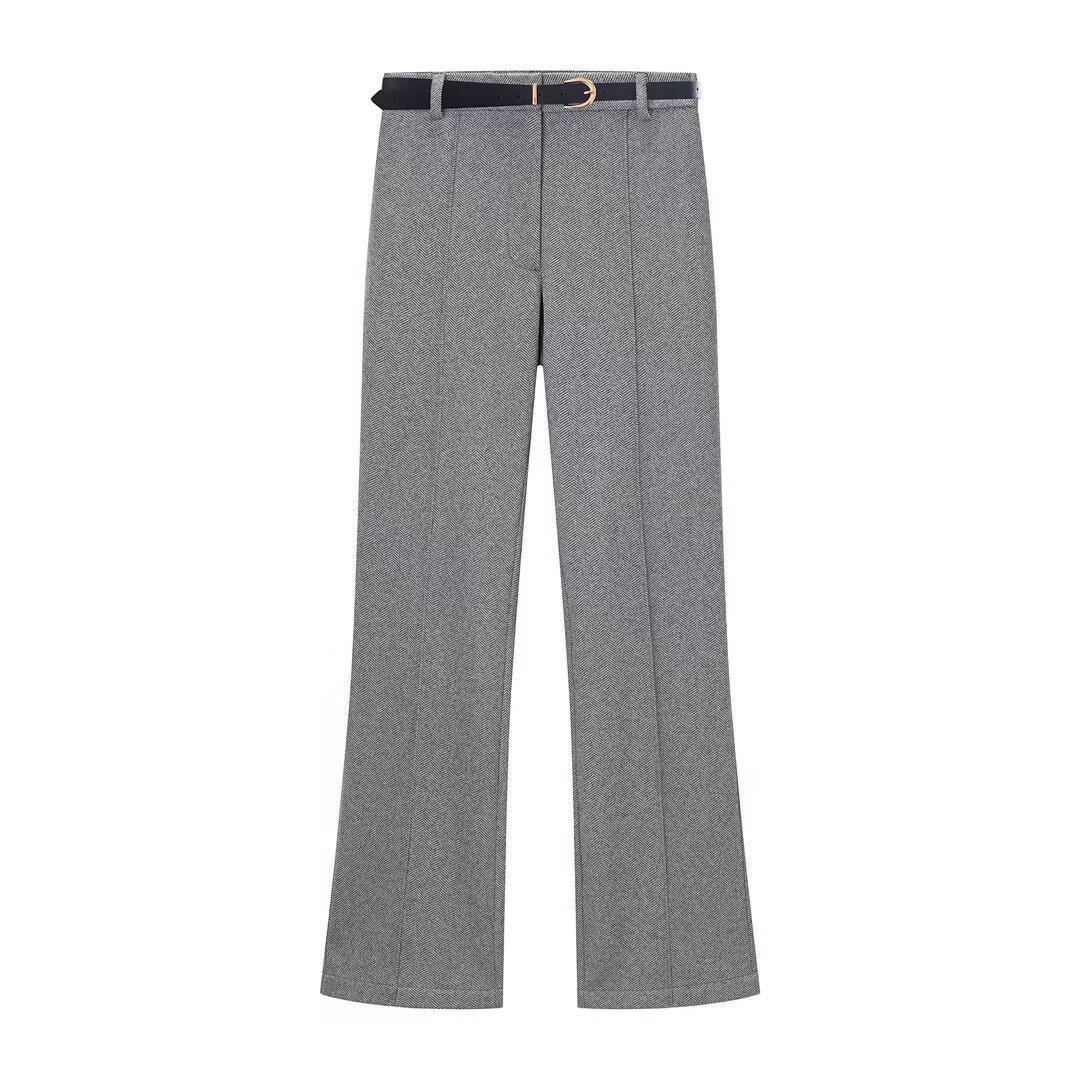 

European and American Women s Herringbone A-line Vest and Long Pants Fashion Set L