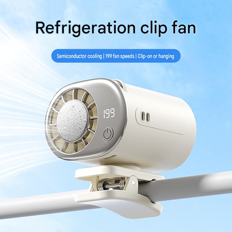 Portable Waist Fan with Semiconductor Cooling USB High Power Cooling Fan Parasol Clip Design Outdoor Personal Air Conditioner
