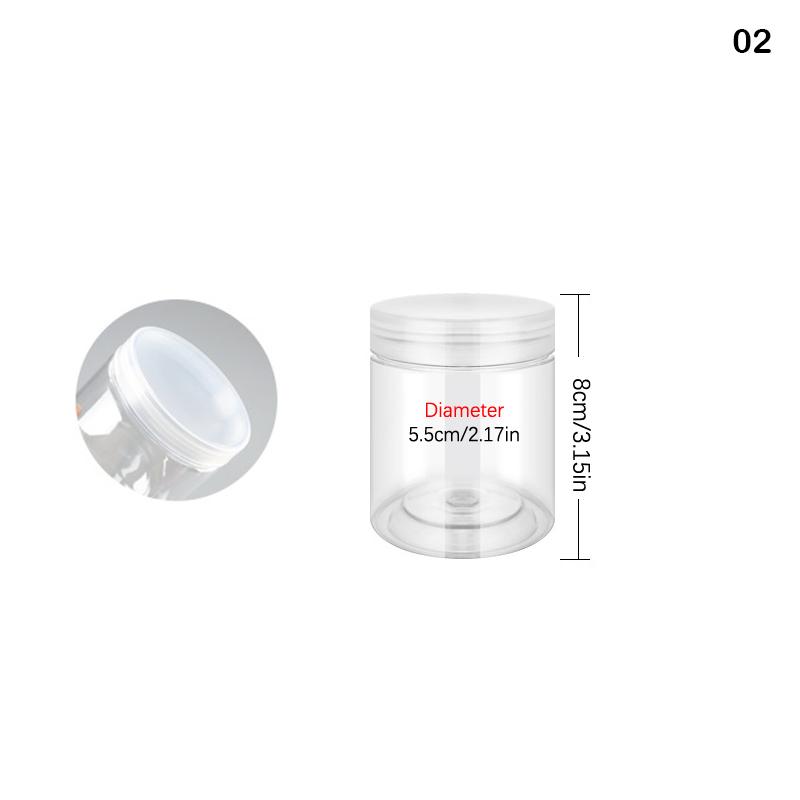 Plastic Packing Bottle Pet Clear Empty Seal Bottle Circular Bucket Storage Biscuit Jar Food Grade Sealed Cans Tank Container