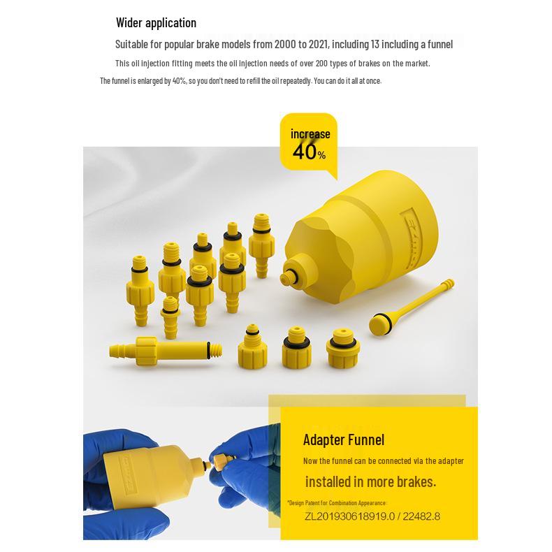 EZMTB Universal Hydraulic Disc Brake Bleed & Fill Tool for Mountain and Road Bikes