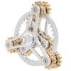 Fingertip Gear Toy 4 Gears Decompression Metal Finger Hand Brass Gear Toy for Stress Relieving