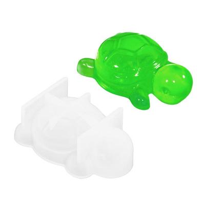 Cute Little Sea Turtle Plate Resin Mold Silicone Epoxy Resin Casting Mould Animal Plaster Making Mold Mini Tabletop Ornament