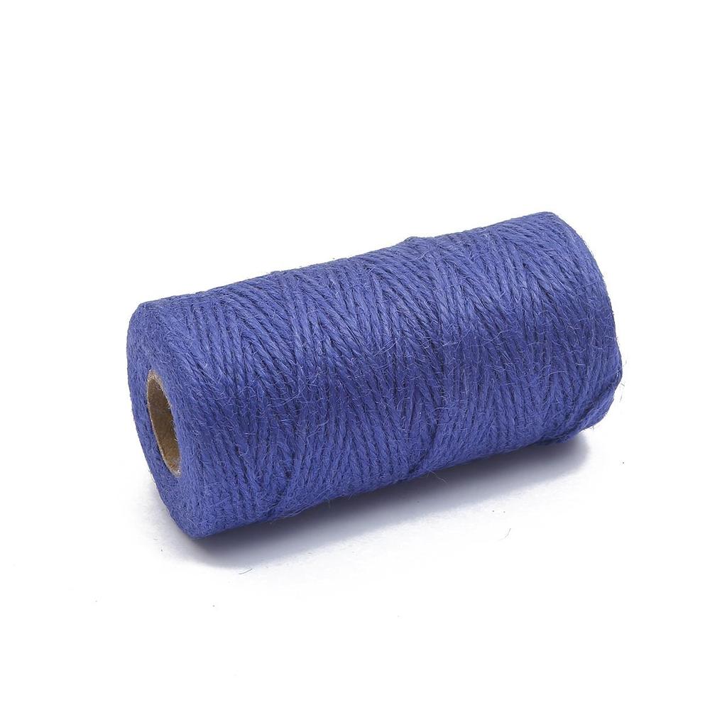 100M/Roll 2mm Natural Burlap Hessian Jute Twine Cord Rope String Gift Packing Strings Christmas Event & Party Supplies DIY Decor