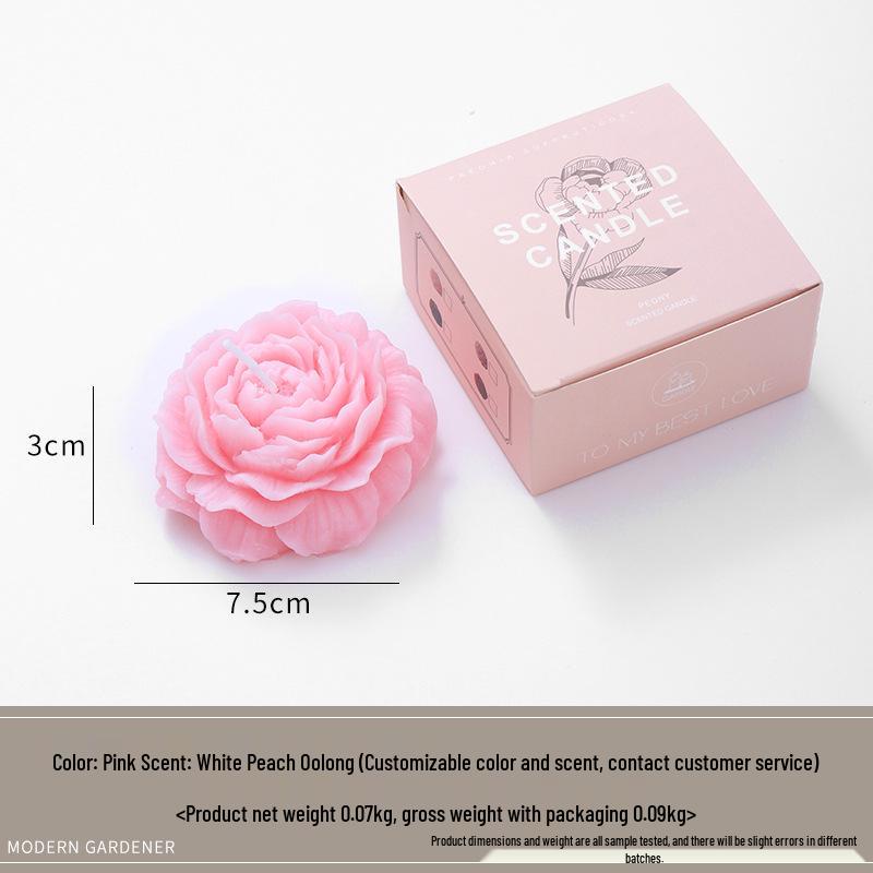 

Peony-Shaped Scented Candle - Fragrant Gift for Mother s Day