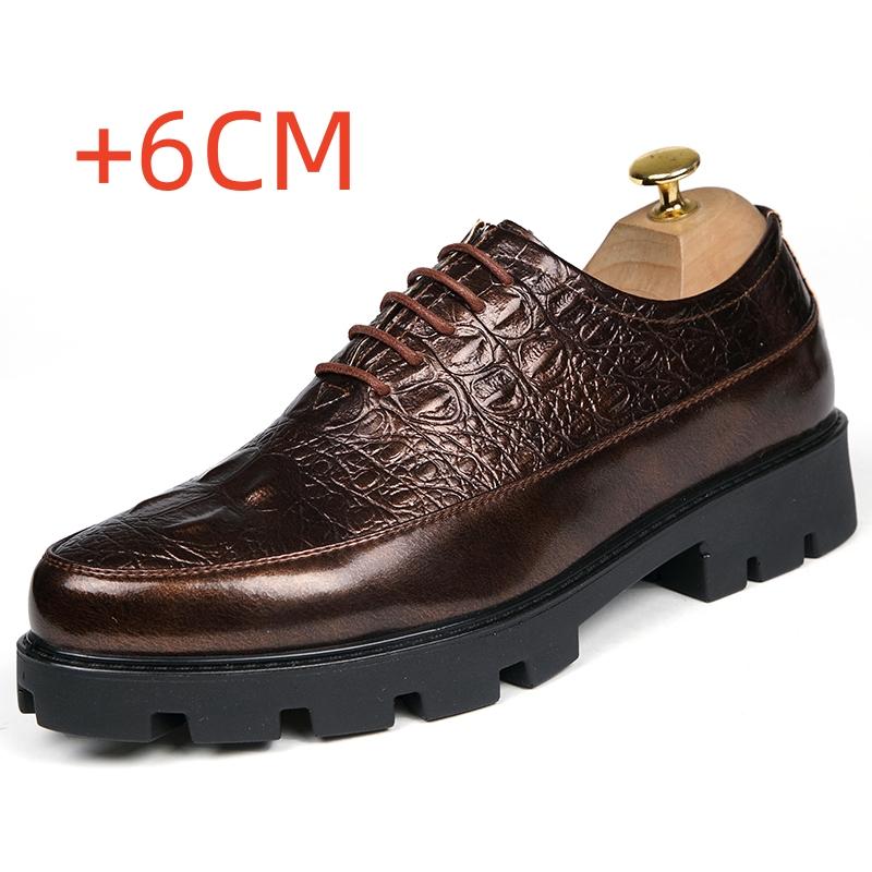 

Fashion New Luxury Brand Mens Casual Shoes Italian Leather Thick soled Business Formal Shoes Fashion Adult Elegant Male Oxford Shoes 44