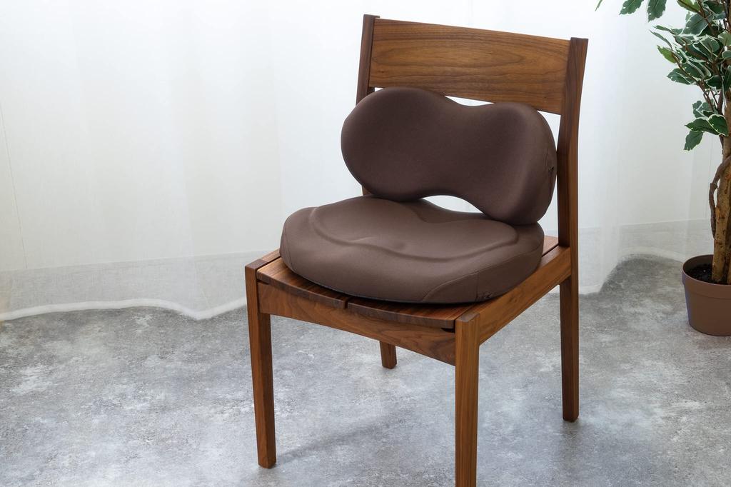 EXGEL Hug Comfy Brown HUG03 Cushion Made In Japan Pelvic Support Posture Urethane Chair Supplies Pelvic Support Cushion for Chairs