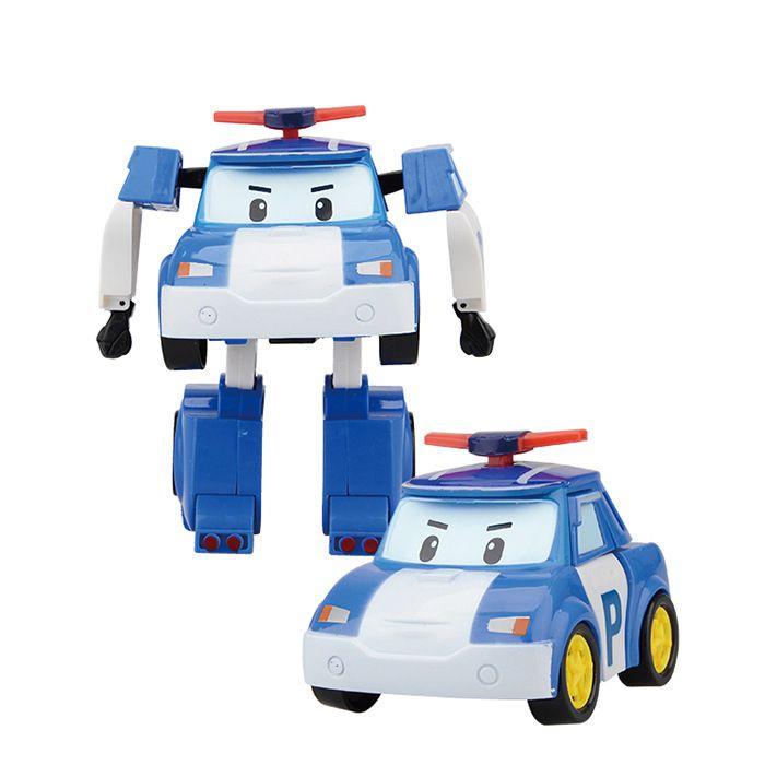 4 Pcs Robocar Poli Ambe Roy Helly Robot Transformers Toys Kids Gifts Educational