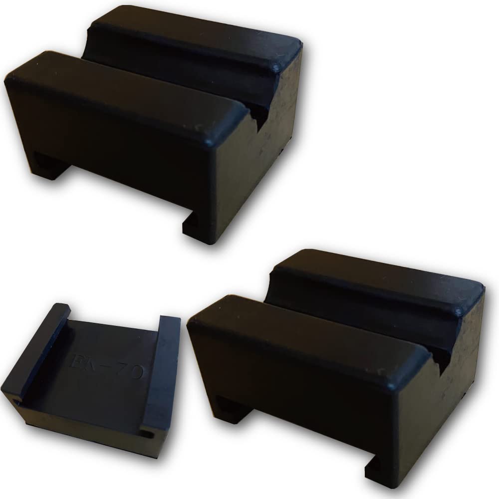 

EK-70 Резиновая накладка для подставок, Улучшенная долговечность, Жесткие домкраты, EM-124, Резиновая накладка, Резиновая прокладка (2 куска) 2 pieces чёрный