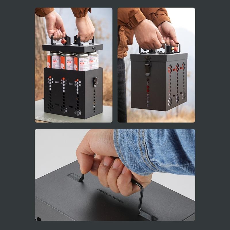 Practical Organizers Bags Multifunctional Gas Stove Canister Pot Carry Bags for Adventurers and Boaters
