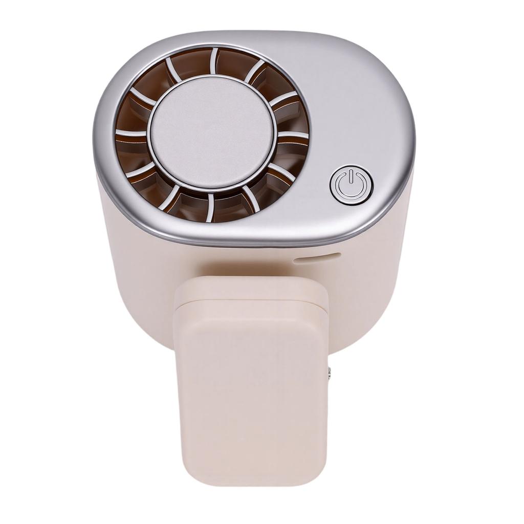 Clip On Air Conditioner Fan 360 Degrees  Rotatable 199 Speed Levels Portable Car Clip Fan for Office Home White