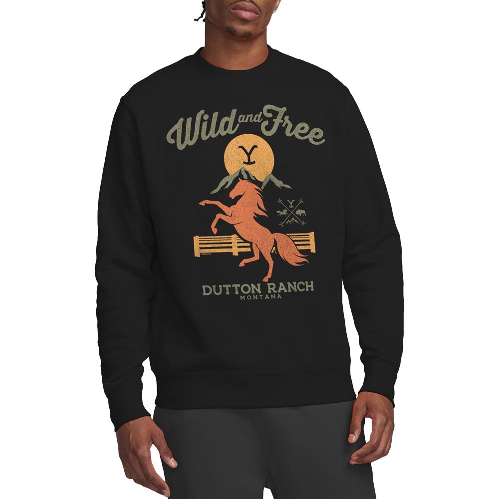 Yellowstone Unisex Adult Wild & Free Sweatshirt