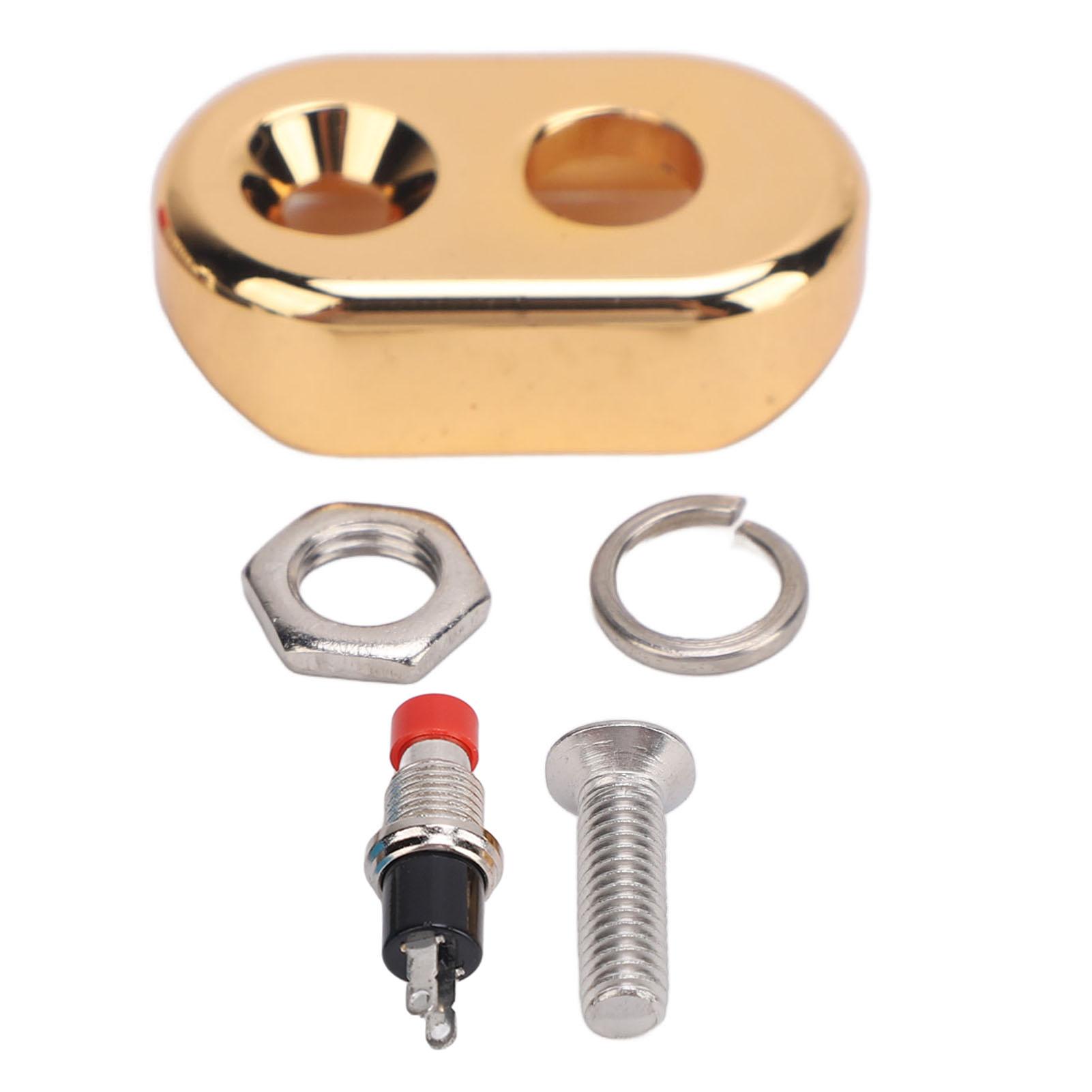 Motorcycle Handlebar Switch Button Stop Start Horn Light Self Resetting Handlebar Lever Switch Button for ATV UTV Dirt