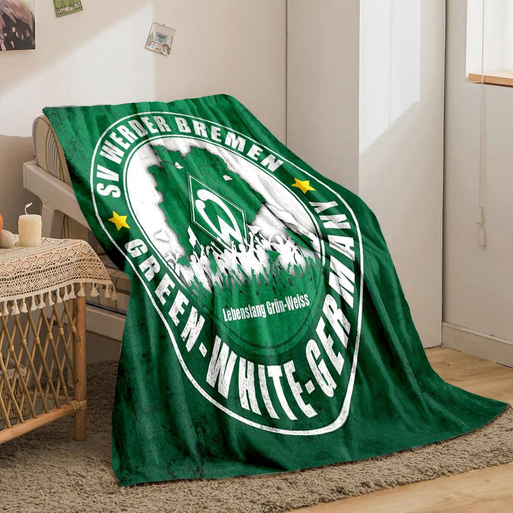 Werder Bremen Green Designed Flannel blanket for bedroom, living room, sofa, and nap