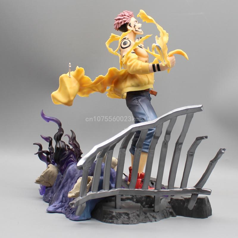Jujutsu Kaisen Ryomen Sukuna Figure 25cm Pvc Action Figures Statue Collection Desktop Ornament Toys Children Birthday Gift