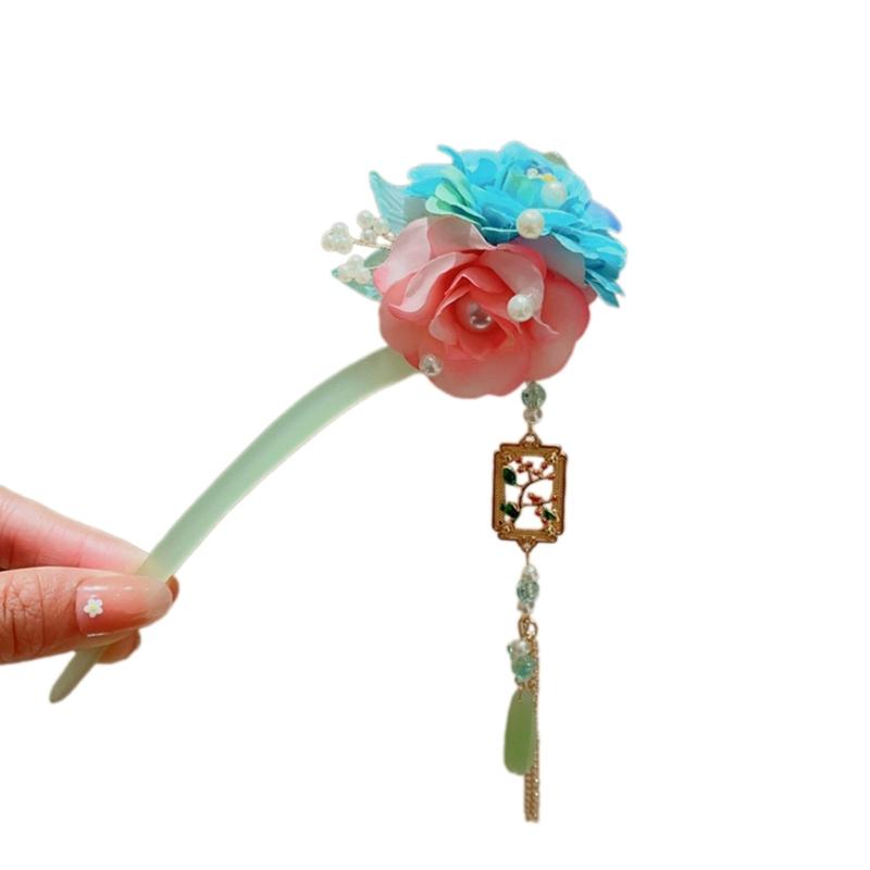 

Chinese Style Traditional Hair Stick Traditional Chinese Flower Hair Chopsticks Girl Cosplay Hair Jewelry