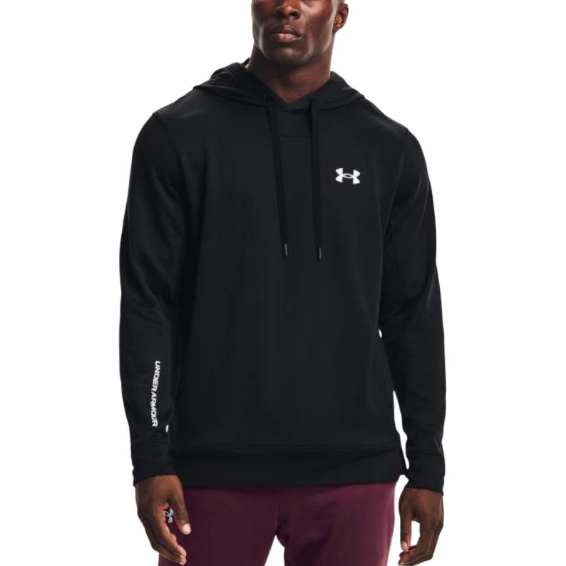 Under Armour Sweatshirts Men's Black Hooded Moderate Regular 1366259-001