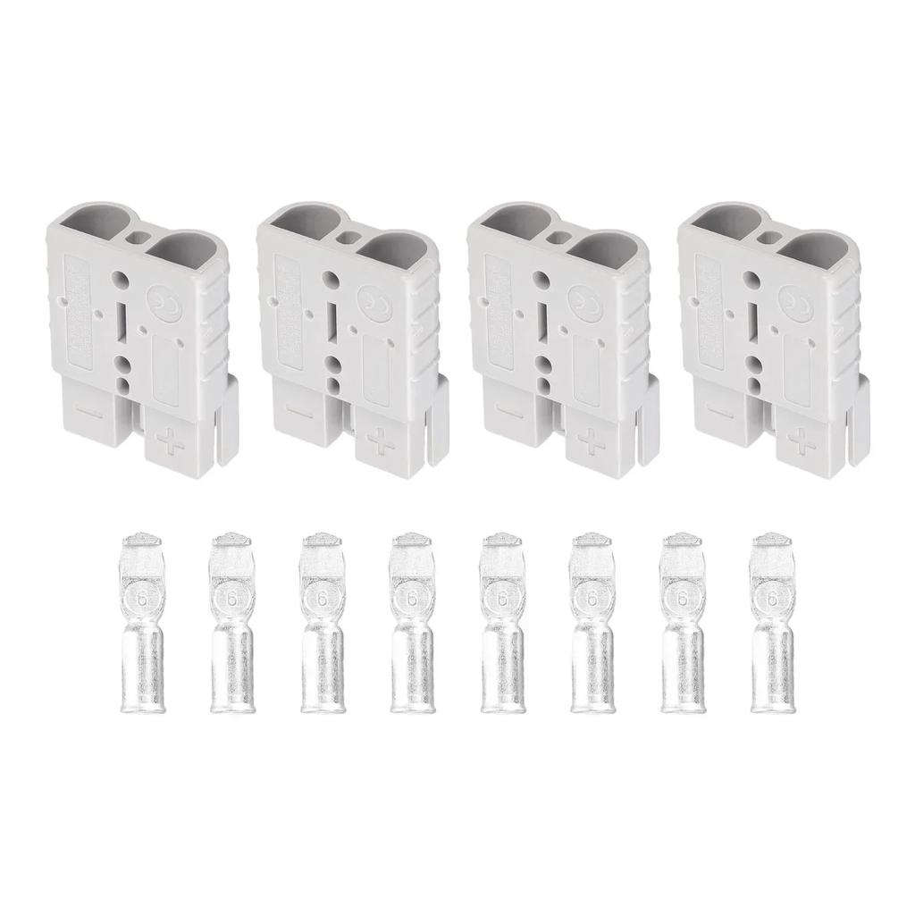 50A Connector For Anderson Style Plug Connectors DC Power Solar Caravan Motorcycle Socket Battery Charging Adapter Accessories