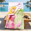 Custom Name Princess Garden Stylish Digital Printing Beach Towel Quick‑Drying Absorbent Blanket for Beach Pool Gym Travel