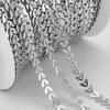 1Meter Stainless Steel Leaf Star Charm Tassel Link Chain Dangle Charms Pendants Chains for DIY Necklace Bracelet Jewelry Making