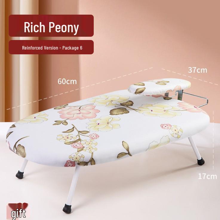 Compact Folding Desktop Ironing Board for Household Use