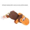 2PCS Set Pet Dog Squeak Chew Toy Soft Plush Duck Monkey Sound Toys