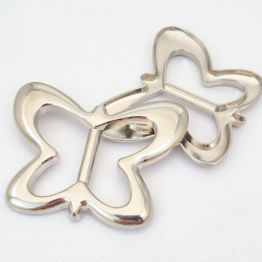 Round Waist Adjustment Fixed Snap Flower Heart Clothing Corner Knotted Buckles Classic   Women