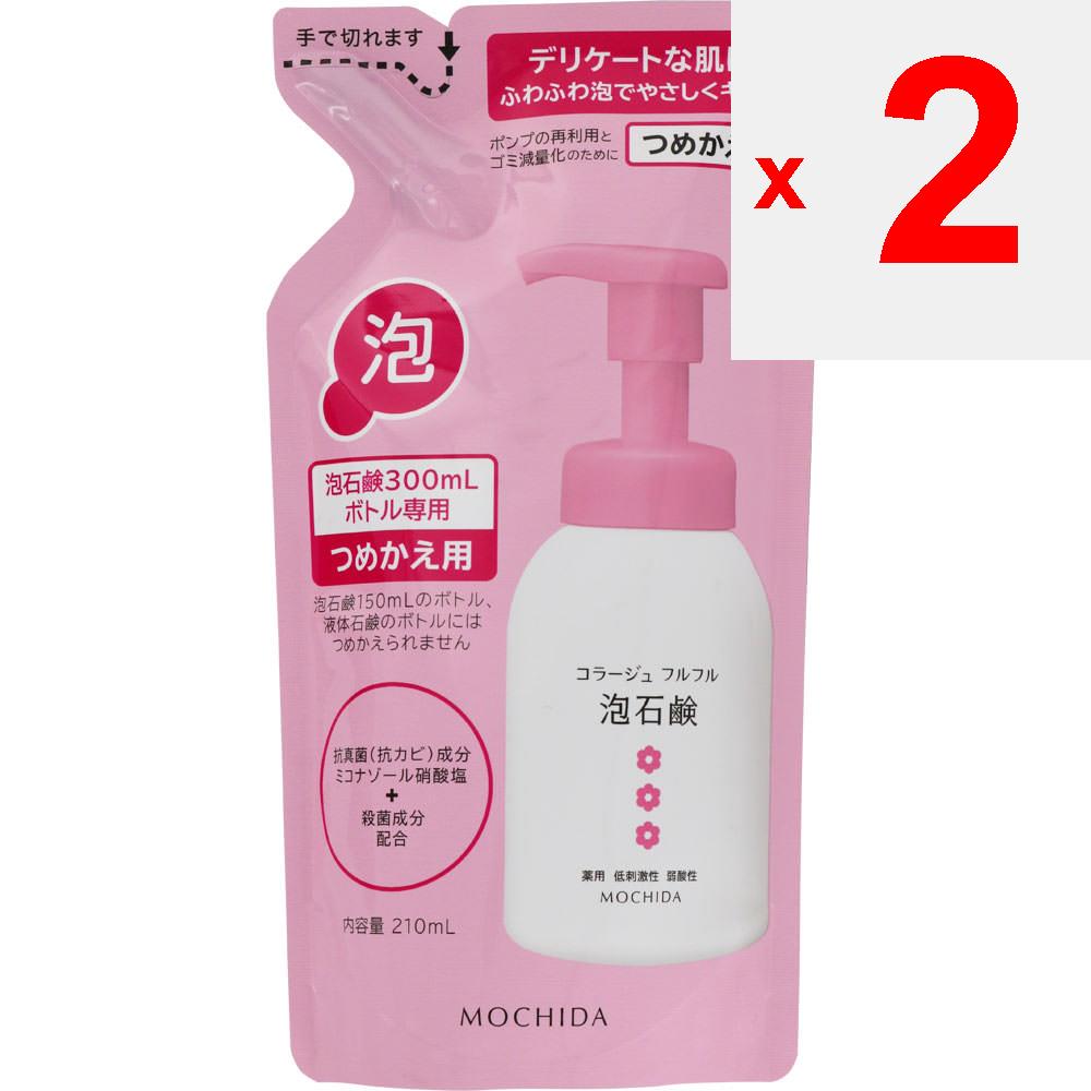 Mochida Collage Fleur Fleur Bubble Soap Pink (Refill) 210ml (Quasi-drug) Delicate Zone Cleaner Cleaning Products Apply an Appropriate Amount To Hands