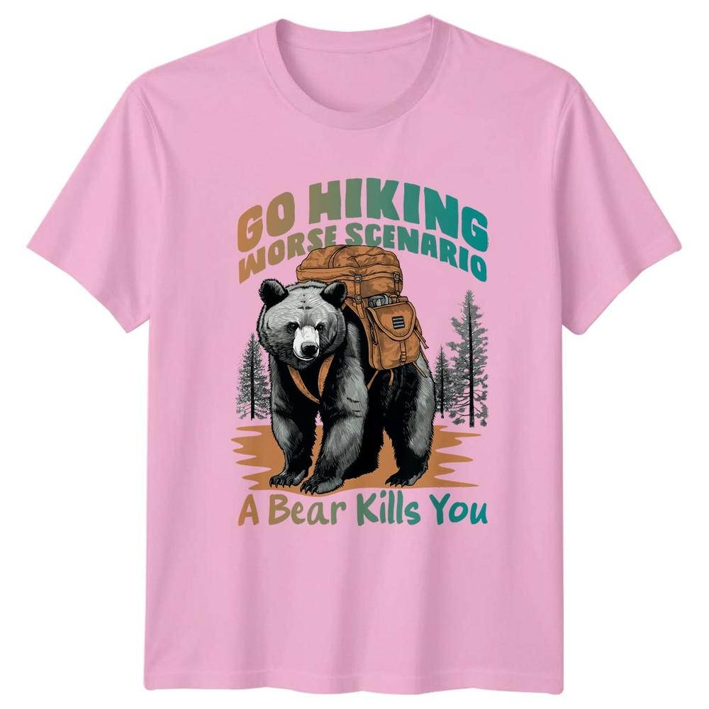 Go Hiking Worse Scenario A TShirt Funny Bear Hiking Gift For Him And Her