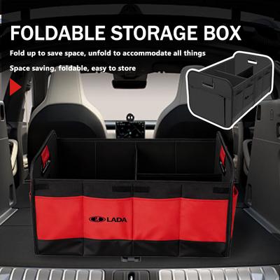 Car Trunk Storage Bag Large Capacity Collapsible Cargo Storage Tool Travel Trunk Box For Lada Largus Priora Vesta Niva Samara