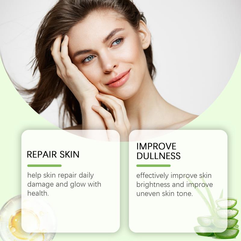 Aloe Vera Moisturizing Gel Remove Acne Relieve Sunburn Sooth Redness Brighten Facial Hydrating Rejuvenating Sun After Repair Gel