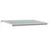 Retractable Awning Green and White 500 X 300 X 165 Cm