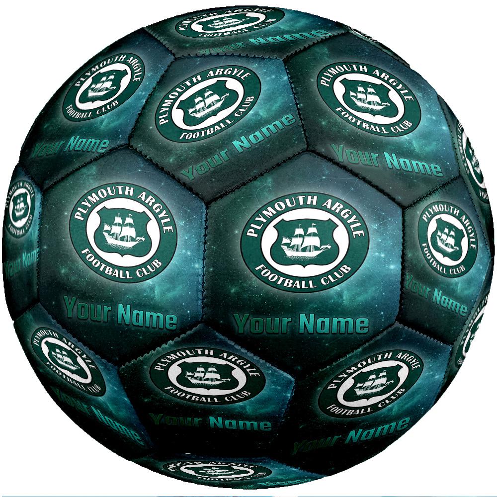 Plymouth Argyle FC Fashion Size 5 Football Wearproof Non‑Slip Soccer Ball For Sports Training Entertainment Use