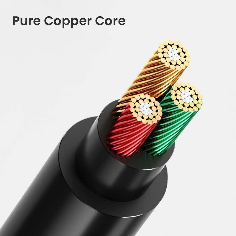 3.5mm to RCA Cable 3.5mm Aux to 2 RCA Adapter RCA Audio Cable 24K Gold Plated Male to Male Stereo Aux Cord for Stereo SpeakerGood product