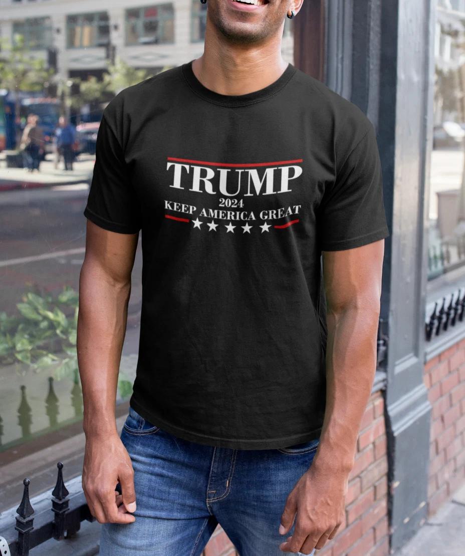 Trump 2024 Keep America Great T Shirt US Presidential Election Vote Donald Trump L