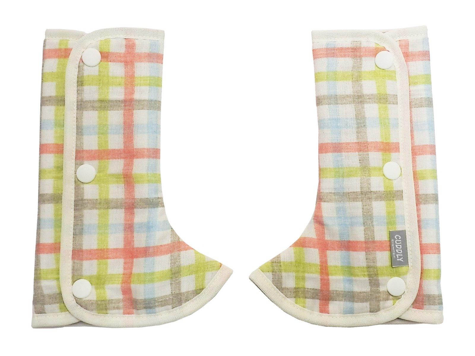 

Япония Atex Мягкая детская переноска Слюноотвод Уголок на плече Клетчатый чехол и накладка Оранжевый 01-105