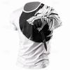 Men's T-Shirts Retro Animal Street 3d Print Short Sleeves Vintage Top T Shirt For Men Clothing Oversized Shirt Tee Summer T-Shirts Men’s