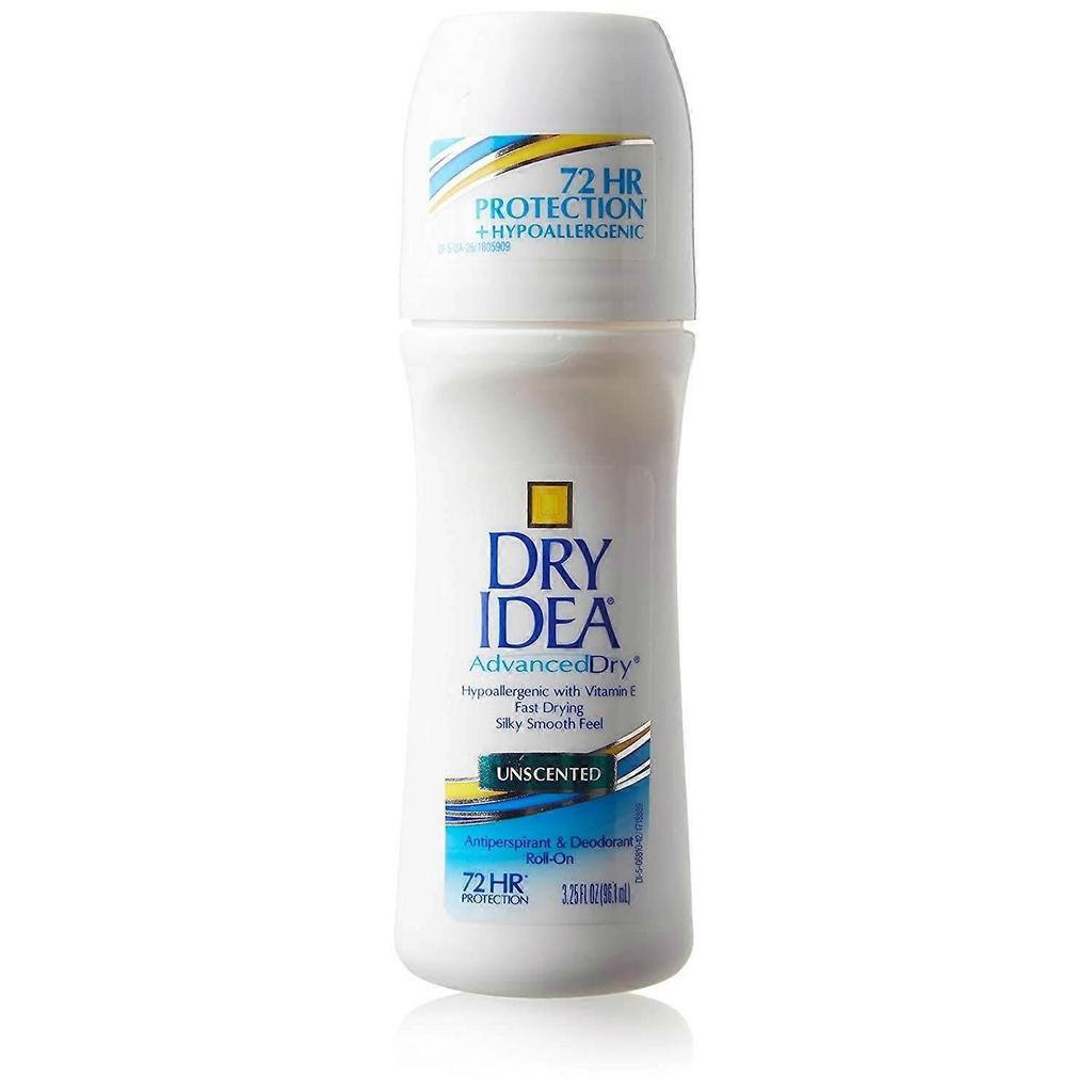 Dry Idea Anti-perspirant Deodorant Roll-on, Unscented, 3.25 Oz