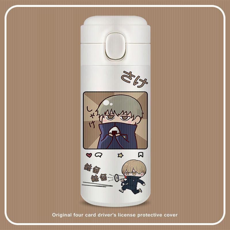 Gojo Satoru Cartoon Thermos Cup Large Capacity Compact Lightweight Carry High Appearance Level Cup Stainless Steel Kettle for Me