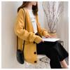 Women's Korean-Style Loose Knitted Cardigan - Early Spring Plus Size, Celebrity-Inspired