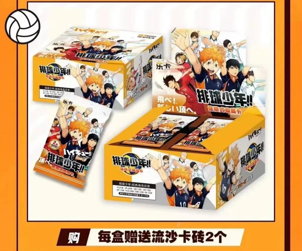 New Haikyuu Booster Box Cards Hinata Shoyo Kageyama Tobio Tsukishima Hotaru LR GMR Anime Character Collection Cards Toys Gifts
