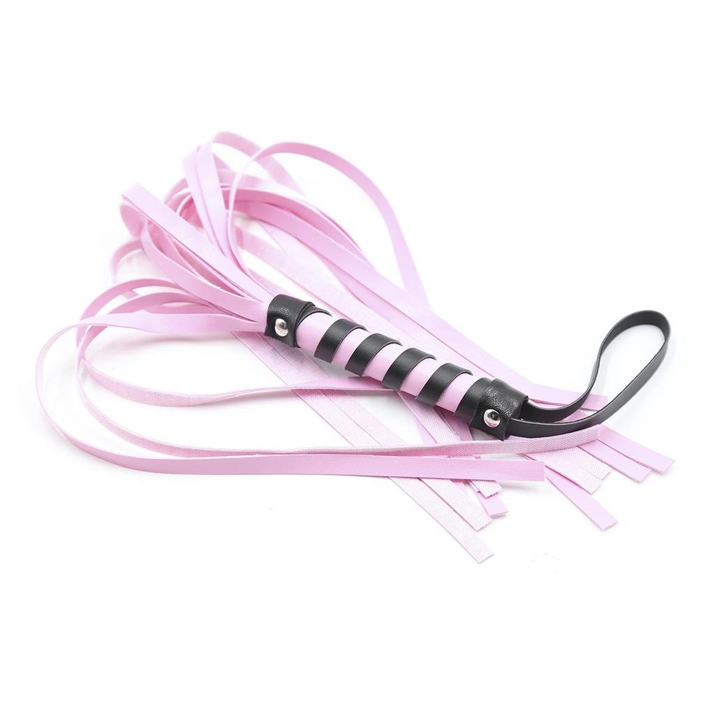VaHppy PU 34 + 11 cm 42 g 3 colori Gioco di ruolo Frusta Nappa Coda Maniglia avvolta Giochi di sessoGiocattoli